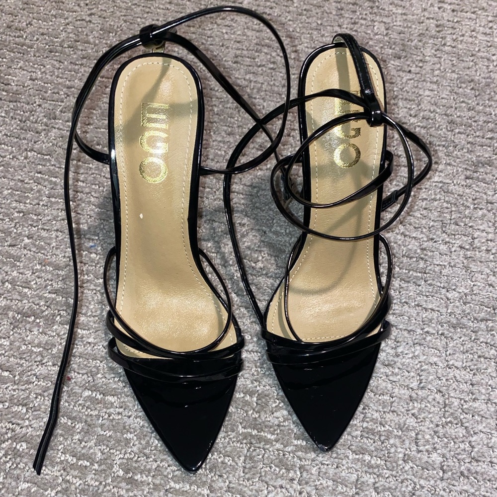 Black Shiny heels